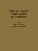 Vector and Operator Valued Measures and Applications
