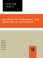 Lexicon of Parasites and Diseases in Livestock: Including Parasites and Diseases of All Farm and Domestic Animals, Free-Living Wild Fauna, Fishes, Honeybee and Silkworm, and Parasites of Products of Animal Origin