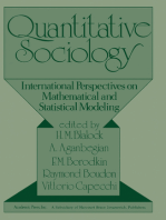 Quantitative Sociology: International Perspectives on Mathematical and Statistical Modeling