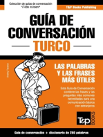 Guía de Conversación Español-Turco y mini diccionario de 250 palabras