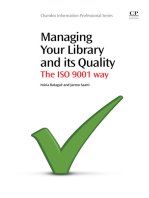 Managing Your Library and its Quality: The ISO 9001 Way