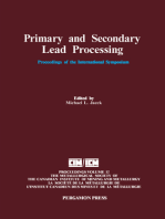 Primary and Secondary Lead Processing: Proceedings of the International Symposium on Primary and Secondary Lead Processing, Halifax, Nova Scotia, August 20-24, 1989