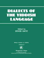Dialects of the Yiddish Language: Winter Studies in Yiddish