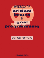 Handbook of Critical Issues in Goal Programming