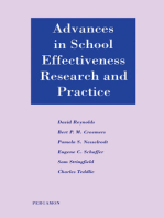 Advances in School Effectiveness Research and Practice