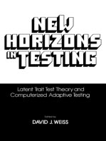 New Horizon Testing: Latent Trait Test Theory and Computerized Adaptive Testing