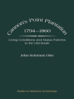 Cannon's Point Plantation, 1794 - 1860: Living Conditions and Status Patterns in the Old South
