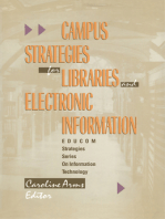 Campus Strategies for Libraries and Electronic Information