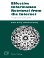 Effective Information Retrieval from the Internet: An Advanced User’s Guide