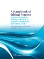 A Handbook of Ethical Practice: A Practical Guide to Dealing with Ethical Issues in information and Library Work