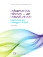 Information History - An Introduction: Exploring an Emergent Field