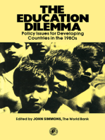 The Education Dilemma: Policy Issues for Developing Countries in the 1980s