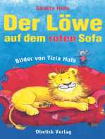 Der Löwe auf dem roten Sofa