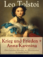 Krieg und Frieden + Anna Karenina (Zwei beliebte Klassiker der Weltliteratur in einem Buch)