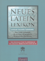 Neues Latein-Lexikon - Lexicon recentis latinitatis: Über 15.000 Stichwörter der heutigen Alltagssprache in lateinischer Übersetzung