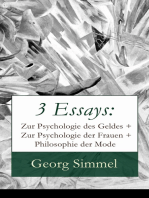 3 Essays: Zur Psychologie des Geldes + Zur Psychologie der Frauen + Philosophie der Mode