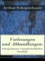 Vorlesungen und Abhandlungen: Schopenhauer's handschriftlicher Nachlaß: Einleitung in die Philosophie nebst Abhandlungen zur Dialektik, Aesthetik und über die deutsche Sprachverhunzung