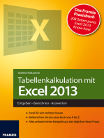 Tabellenkalkulation mit Excel 2013: Eingeben · Berechnen · Auswerten