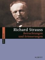 Richard Strauss: Betrachtungen und Erinnerungen