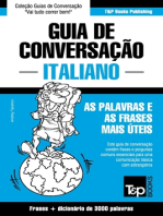 Guia de Conversação Português-Italiano e vocabulário temático 3000 palavras