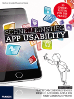 Schnelleinstieg App Usability: Plattformübergreifendes Design: Android, Apple iOS und Windows Phone