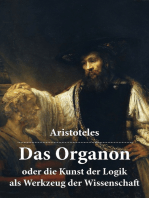 Das Organon - oder die Kunst der Logik als Werkzeug der Wissenschaft