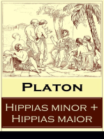 Hippias minor + Hippias maior: Deutsche Ausgaben - Dialoge über Moralvorstellungen, Lügen und Definition des "Schönen"