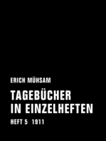 Tagebücher in Einzelheften. Heft 5: 1911