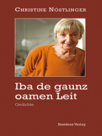 Iba de gaunz oamen Leit: Gedichte