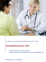 Gesundheitsmonitor 2015: Bürgerorientierung im Gesundheitswesen - Kooperationsprojekt der Bertelsmann Stiftung und der BARMER GEK