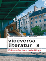 Viceversa 8: Jahrbuch der Schweizer Literaturen »Berlin - mein Ding«