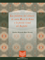 Las palabras del silencio de santa Rosa de Lima o la poesía: Visual del Inefable.