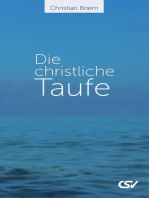 Die christliche Taufe: Was bedeutet sie?