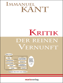 Lesen Sie Kritik Der Reinen Vernunft Von Immanuel Kant Online Bucher