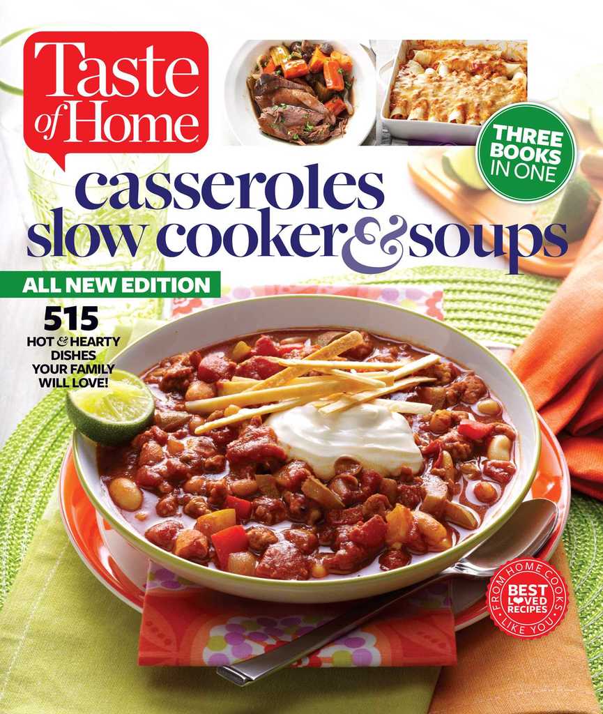 Taste of Home Casseroles, Slow Cookers & Soups Book Read Online