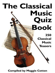 Read The Classical Music Quiz Book Online by Maggie Cotton | Books