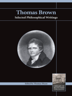 Thomas Brown: Selected Philosophical Writings