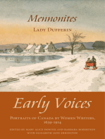 Mennonites: Early Voices — Portraits of Canada by Women Writers, 1639–1914