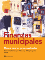 Finanzas municipales: Manual para los gobiernos locales