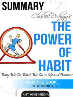 Charles Duhigg’s The Power of Habit: Why We Do What We Do in Life and Business | Summary