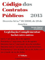 Código dos Contratos Públicos (CCP) - 2015 (Direito)