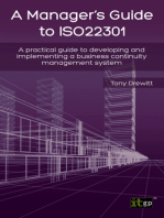 A Manager's Guide to ISO22301: A practical guide to developing and implementing a business continuity management system