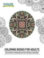 Relaxing & Stress Relieving Zendala Designs: Coloring Books for Adults