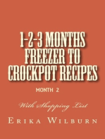 1-2-3 Months Freezer to Crockpot Recipes