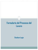 Formulario del Processo del Lavoro