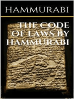 The code of laws by Hammurabi