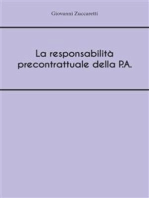 La responsabilità precontrattuale della P.A.