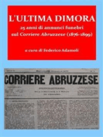 L'ultima dimora. 25 anni di annunci funebri sul Corriere Abruzzese (1876-1899)
