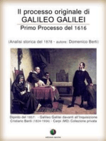 Il processo originale di Galileo Galilei - Primo Processo del 1616