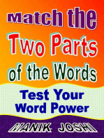 Match the Two Parts of the Words: Test Your Word Power